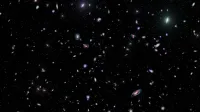 Una cautivadora vista de numerosas galaxias dispersas por todo el universo, mostrando la inmensidad del espacio.