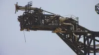 The quick disconnect arm that fuels the SpaceX Starship, two days after the latter’s first orbital launch attemptCreator: Jenny Hautmann for Supercluster