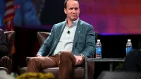 Peyton Manning speaking to attendees at the American Farm Bureau Federation's Annual Convention at the Phoenix Convention Center in Phoenix, Arizona.