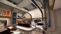 The atrium of the Star Wars: Galactic Starcruiser at Walt Disney World Resort.