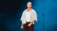 Macklemore on stage at Golden Coast 2026.