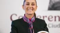 La presidenta de México, Claudia Sheinbaum, durante su conferencia matutina del 11 de octubre, 2024