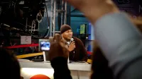 LL Cool J speaking on the CNET stage at the 2012 International CES at the Las Vegas Convention Center in Las Vegas, Nevada.