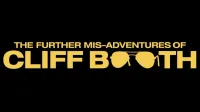 Texto amarillo sobre fondo negro dice "Las nuevas desavenencias de Cliff Booth", con gafas de sol formando el "OO" en "Booth".