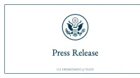 Imagen oficial de los Estados Unidos Departamento de Estado