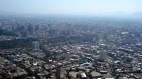 South view Santiago Chile from St Cristobal Hill