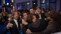Mackenzie Crook at Series Mania 2026 with fans for Small Prophets
