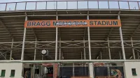 La entrada oriental del Estadio Memorial Bragg