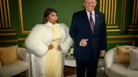 Donald Trump con Nicki Minaj el 28 de enero de 2026.
