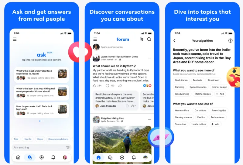 Meta lanza Forum: la app de Facebook Groups que quiere competir con Reddit desde el iPhone imagen del post
