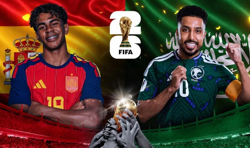 España vs Arabia Saudí Minuto a Minuto imagen del post