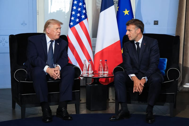 Macron asegura que Trump cambió de postura sobre Ucrania tras la cumbre del G7 en Évian imagen del post