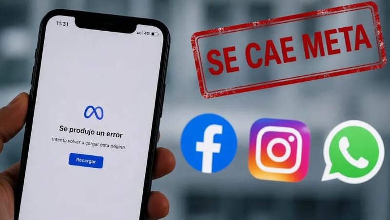 ¡No te falla el WiFi! Instagram, Facebook y Whatsapp con caídas continuas imagen del post