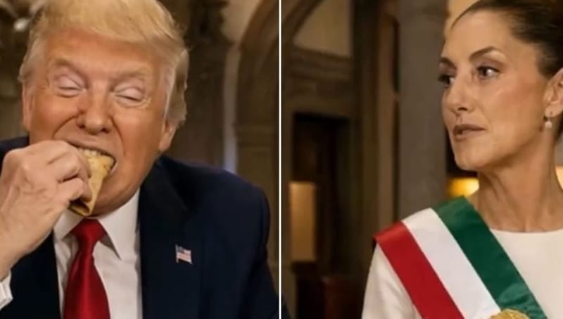 Trump publicó un vídeo con IA asegurando que “todos lo aman” incluyendo Sheinbaum imagen del post