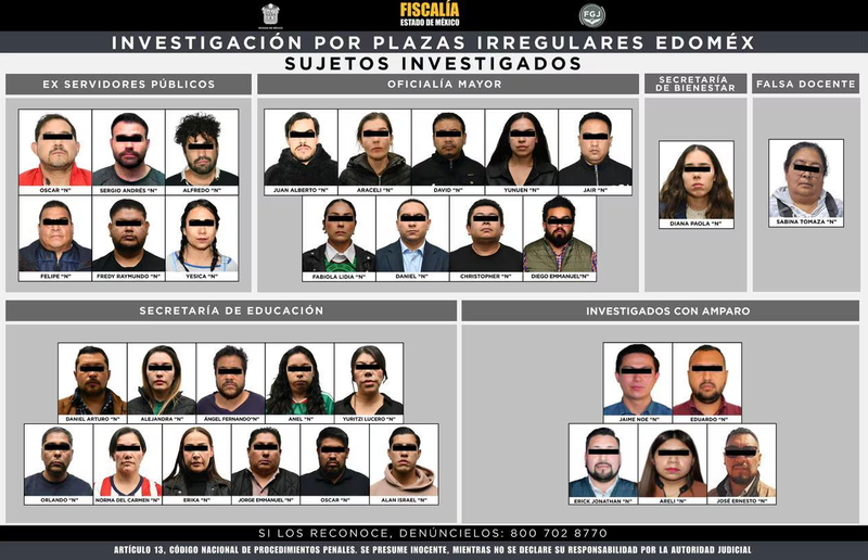 Aviadores en Edomex: procesan a 33 por plazas falsas de maestros y 96 mdp imagen del post