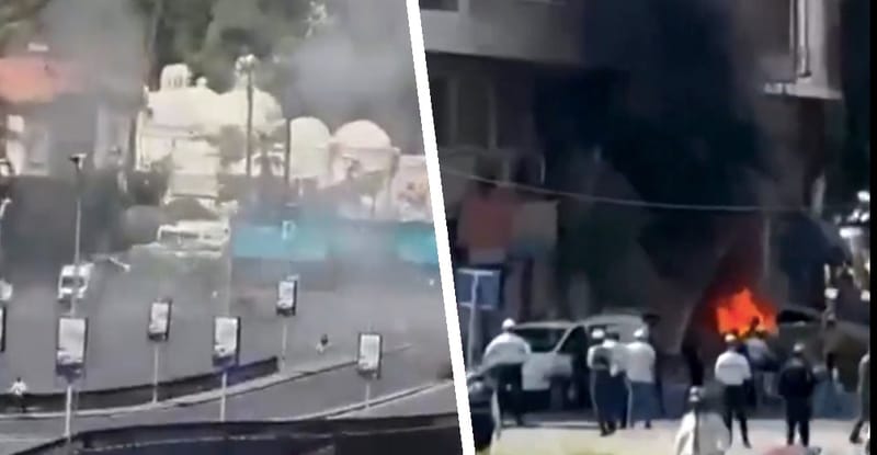 Explotan bombas cerca del Hotel donde se encuentra Macron, Presidente de Francia, en Siria imagen del post