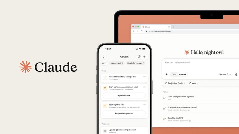 Claude Cowork llega al móvil y la web: ahora sigue trabajando con el laptop cerrado imagen del post