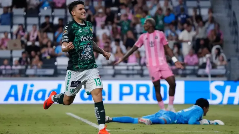 León vence 3-2 a Inter Miami, lo elimina y se clasifica a 4tos de Final de la Leagues Cup imagen del post