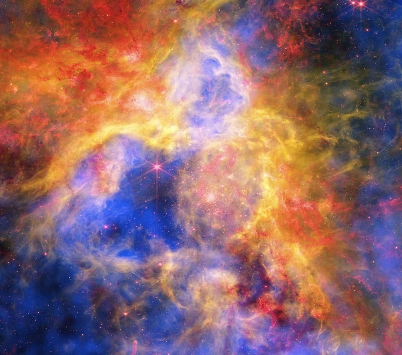 La Tarántula, en tres colores: solo retiene entre 46% y 73% de su gas más caliente imagen del post