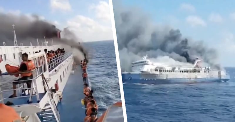 Ferry se incendia en Indonesia con casi 300 personas: La búsqueda de personas aun continúa imagen del post