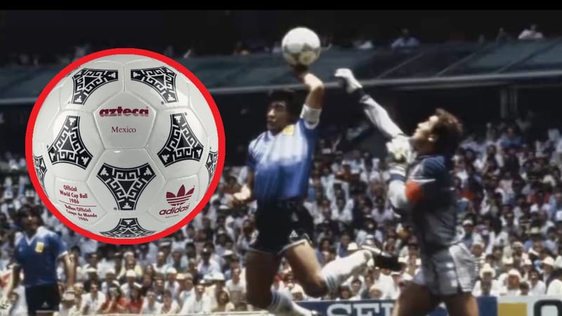 Balón de la “Mano de Dios” de Maradona es subastado por 3.35 Millones de dólares imagen del post