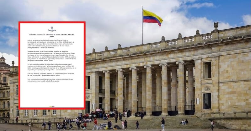 Colombia reconoce soberanía de Israel sobre los Altos del Golán imagen del post