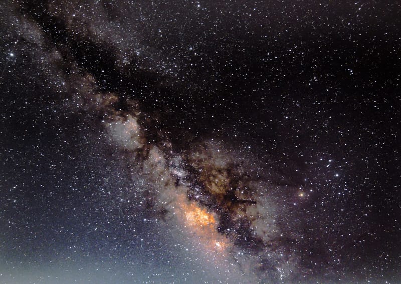 Stunning view of the Milky Way galaxy captured over Kandiāro, Sindh, Pakistan.