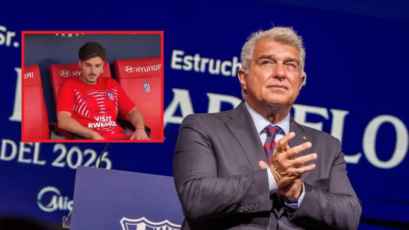 Joan Laporta insiste con Julián Álvarez: Atlético de Madrid niega su venta imagen del post