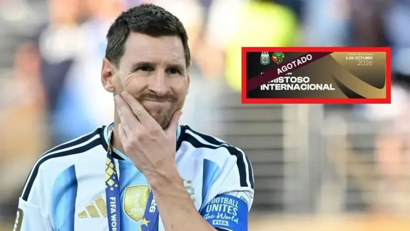 AFA reporta Boletos agotados para la despedida de Lionel Messi con Argentina ¡En 2 horas! imagen del post