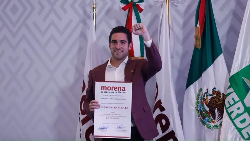 Morena elige a Gino Segura como coordinador en Quintana Roo rumbo a 2027 imagen del post
