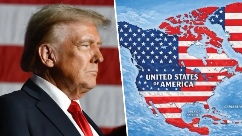 Trump presenta el nuevo “mapa” de Estados Unidos: Incluye a Canadá y México imagen del post