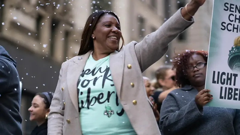 New York Liberty WNBA World Champions 2024 Canyon of Heroes Parade New York City - New York Attorney General Letitia James