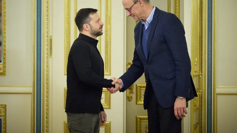 President of Ukraine Volodymyr Zelenskyy met with Friedrich Merz, Chairman of the Christian Democratic Union party and Leader of the CDU/CSU opposition faction in the German Bundestag.