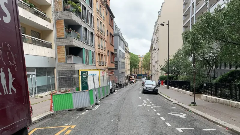 Rue Burnouf, Paris.