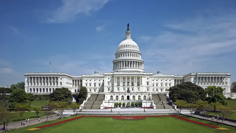 El Frente Occidental del Capitolio de los Estados Unidos.