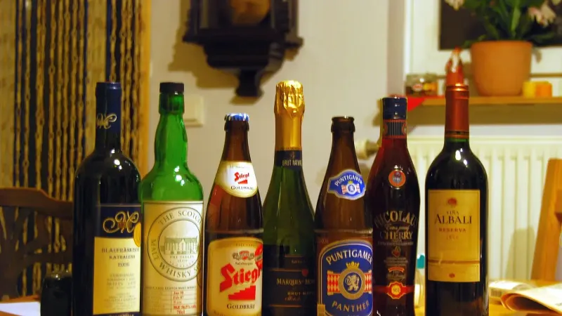 Bebidas alcohólicas comunes
