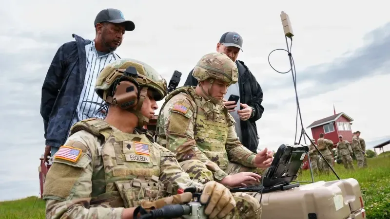 Indiana’s 76th Brigade train on Switchblade 600 at Camp Atterbury