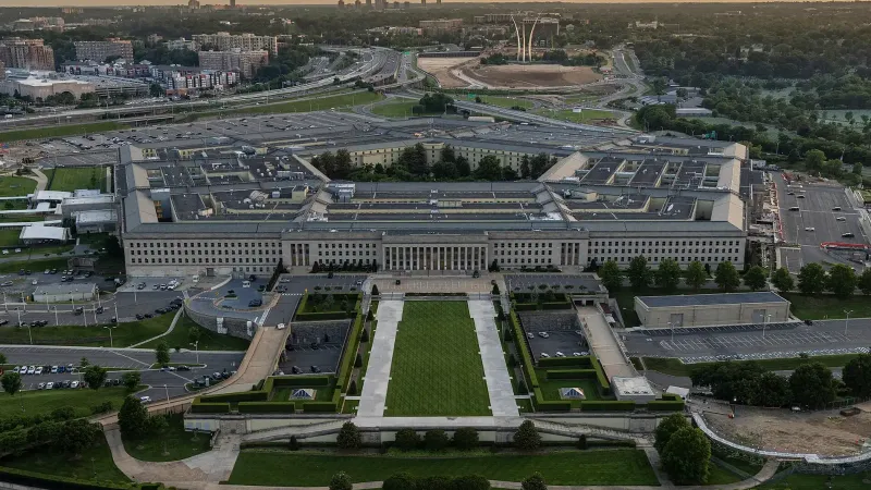 Una vista aérea del Pentágono, Washington, D.C., 15 de mayo de 2023.