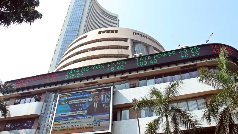 The BSE building is located at Dalal Street, Fort, Mumbai