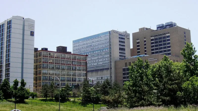 El campus de la ciudad central del Hospital Hahnemann.