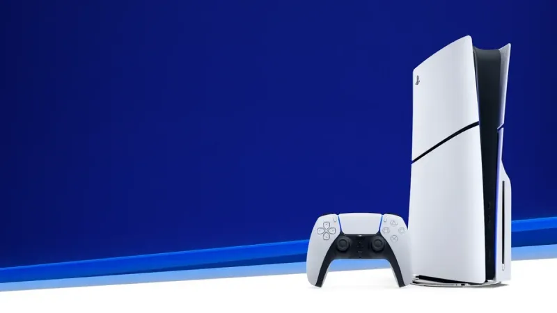Fondo de héroe animado PS5 que muestra imágenes y formas de marca