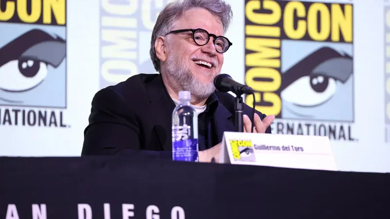 Guillermo del Toro speaking at the 2025 San Diego Comic Con International, for "Lucas Museum of Narrative Art", at the San Diego Convention Center in San Diego, California.