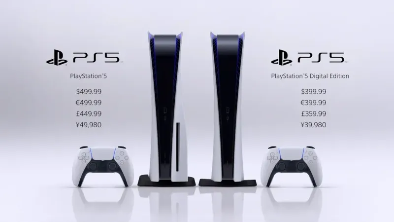PlayStation 5 launches in November, starting at $399 for PS5 Digital Edition and $499 for PS5 with Ultra HD Blu-Ray Disc Drive