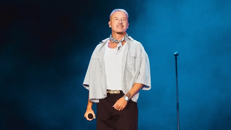 Macklemore on stage at Golden Coast 2026.