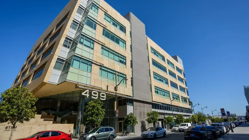 The facade of 499 Illinois St in San Francisco, California.