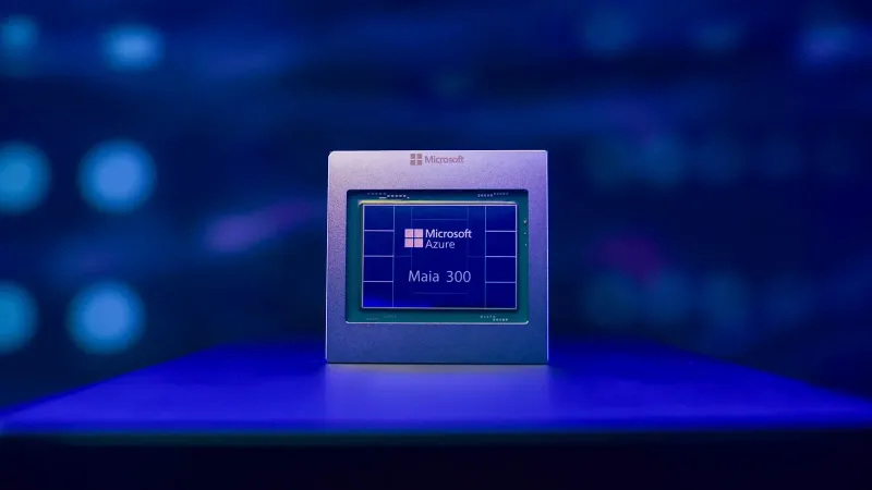 Azure Maia 300 prototype chip