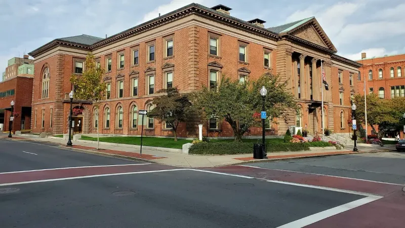 Ayuntamiento de New Bedford en octubre de 2020