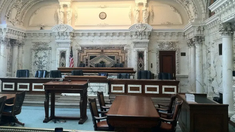 Courtroom 1 in the James R.