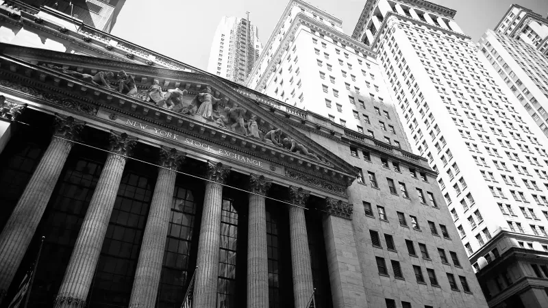 Manhattan, edificio de la Bolsa de Valores de Nueva York.