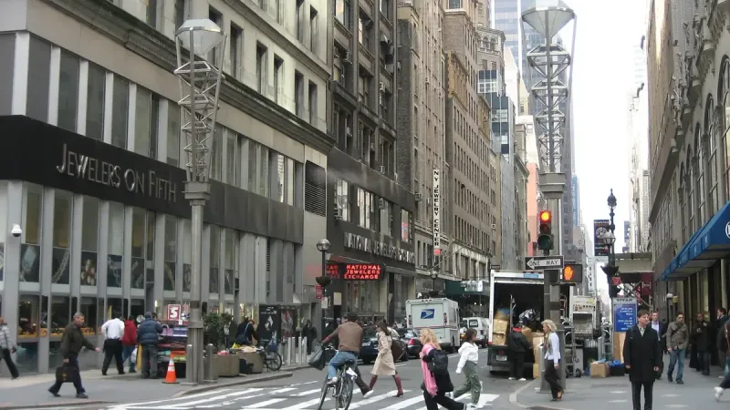 Foto del Distrito Diamante de la Ciudad de Nueva York en 5th Avenue y 47th Street